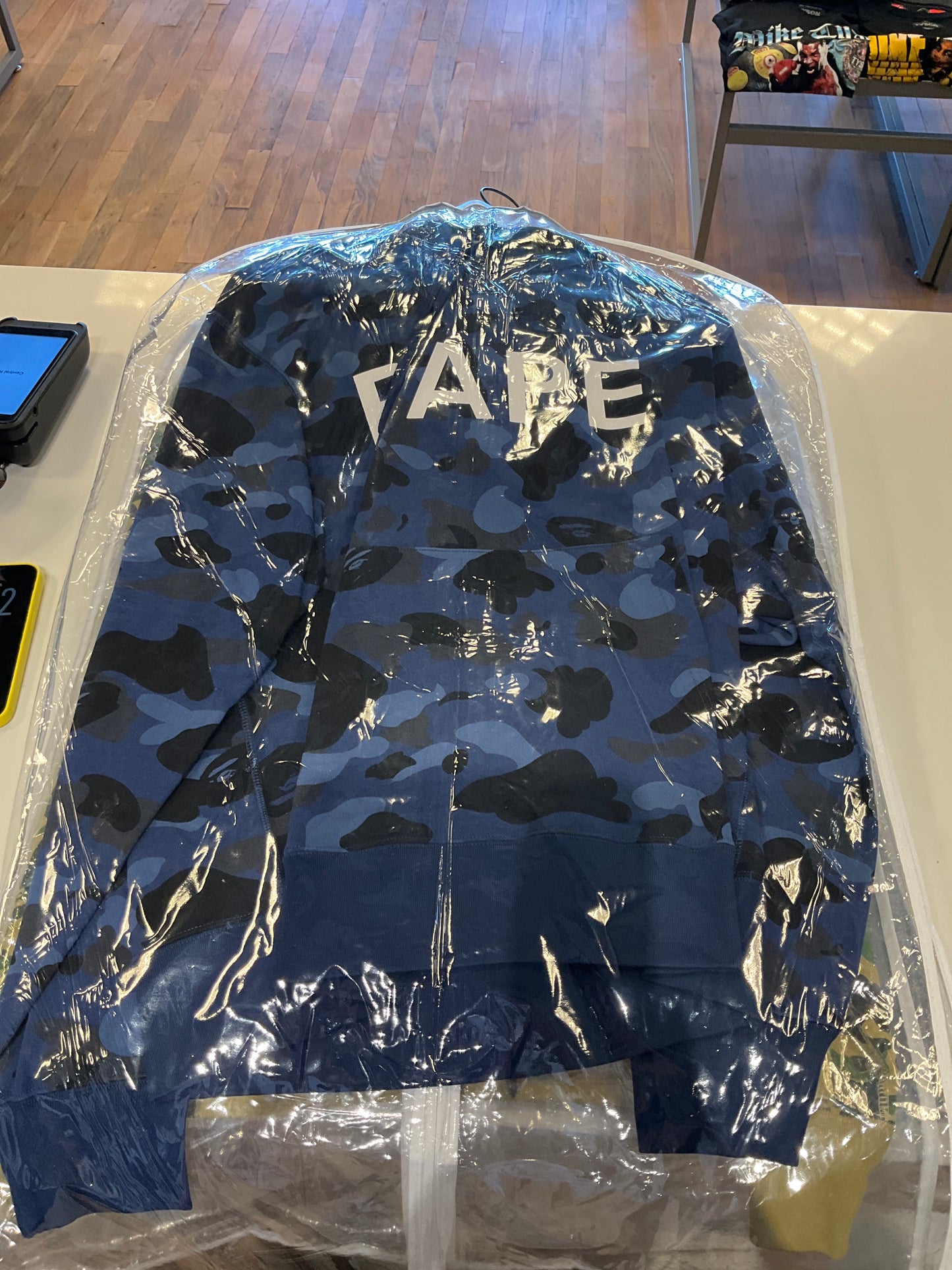 Bape hoodie pullover blue camo