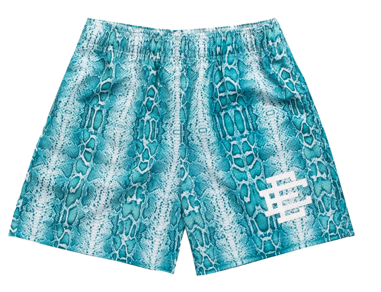 Eric Emanuel Blue Snake Mesh Shorts
