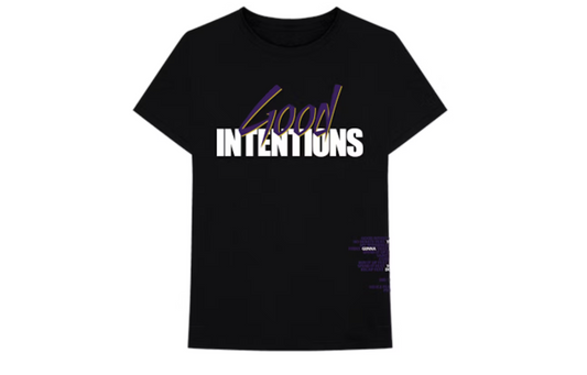 Vlone Good Intentions Tee Black/Purplw