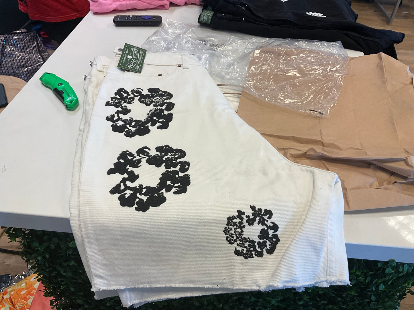 Denim Tears Denim Shorts White