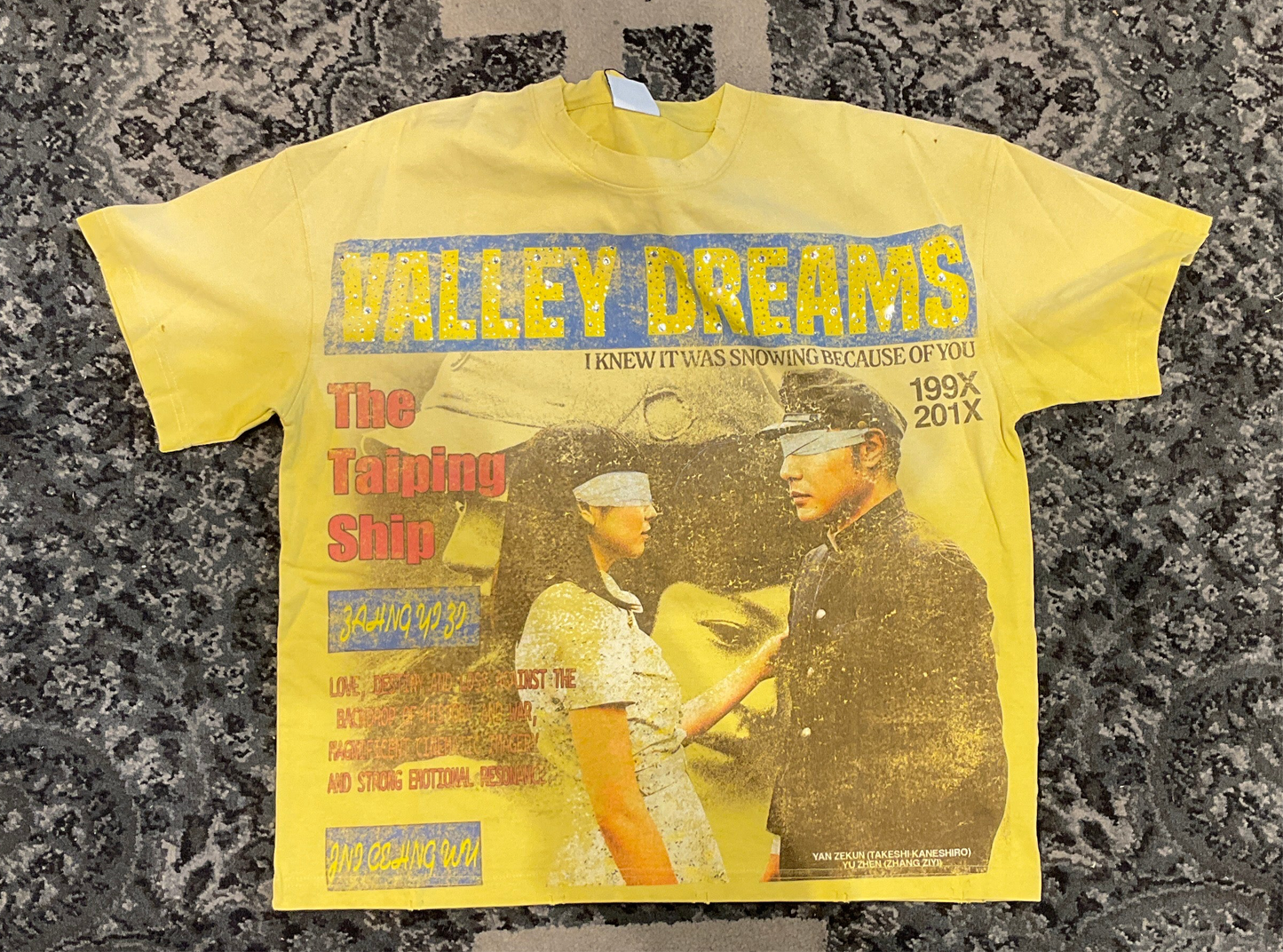 Vale Valley Dreams Tee Shirt Yellow