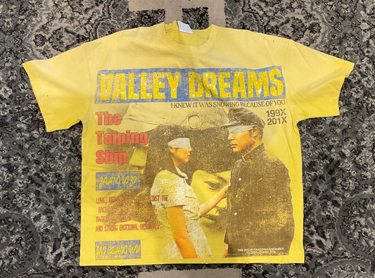 Vale Valley Dreams Tee Shirt Yellow