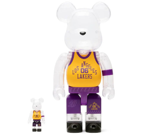 Bear Rick x Bodega x NBA Worldwide Respect Los Angeles Lakers 100% & 400% set