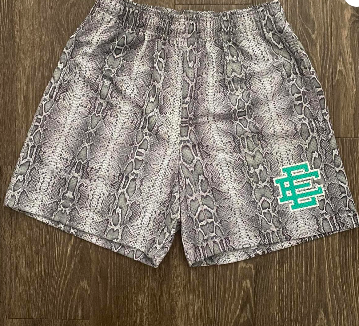 Eric Emanuel Shorts Snakeskin Grey/Teal