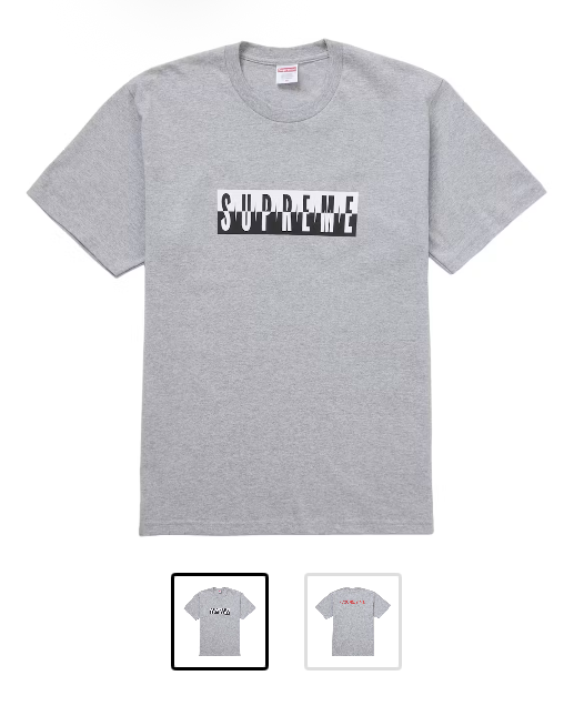 Supreme Split Tee Grey