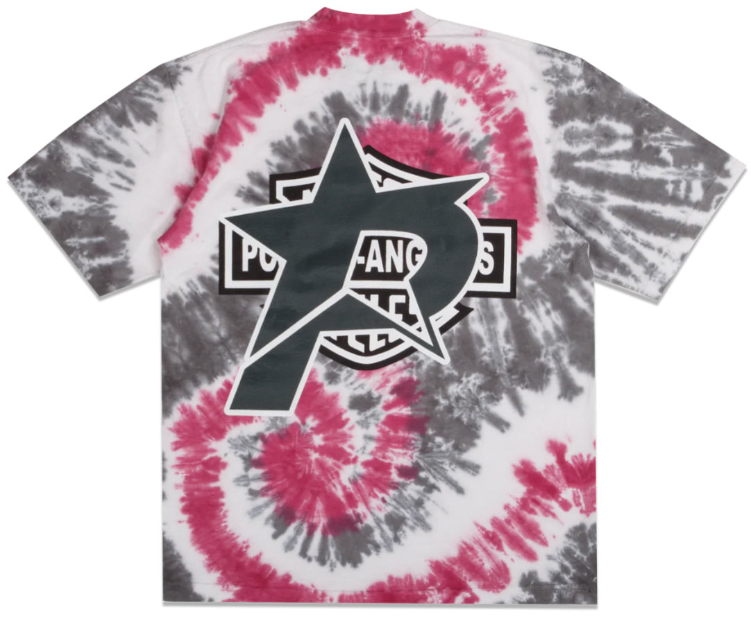 Pieces Tie Dye Motors Tee Shirt Pink