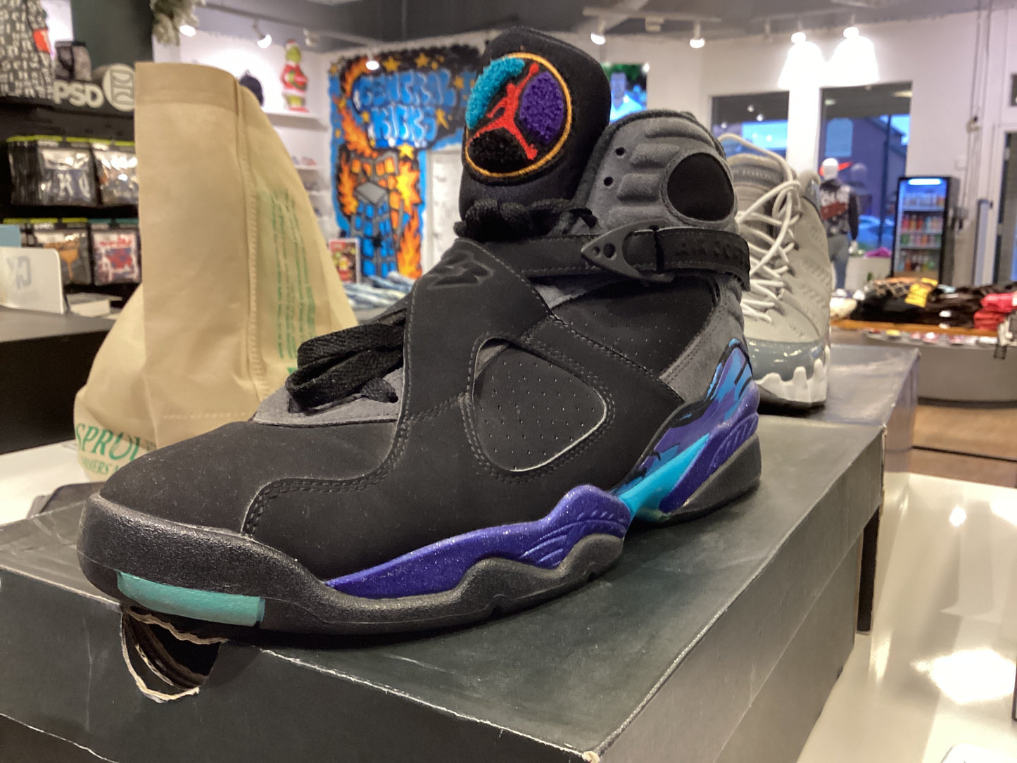 Jordan 8 retro aqua used