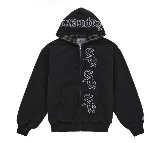 Supreme Chicago White Sox Zip Up Hooded Sweatshirt Black