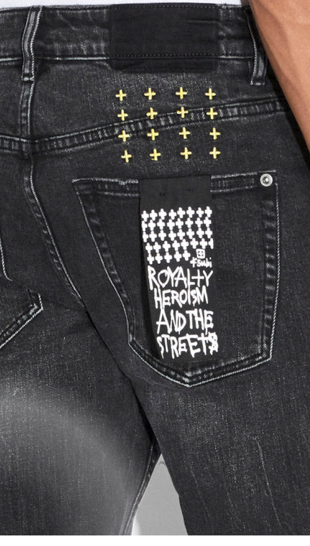 Ksubi Jean Hazlow Knight Yellow