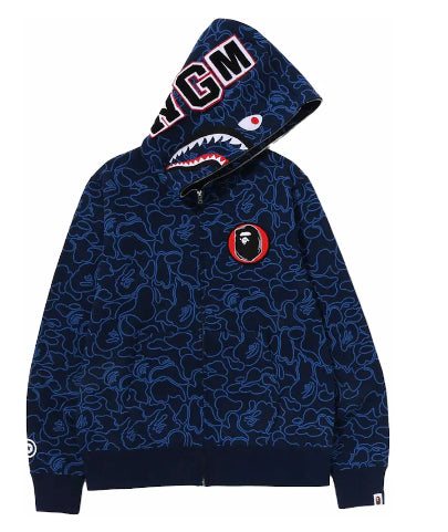 Bape Zip Up Navy 30th Anniversary