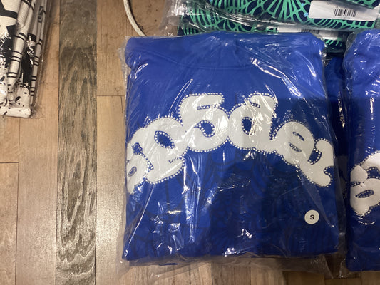 Sp5der Websuit Blue hoodie