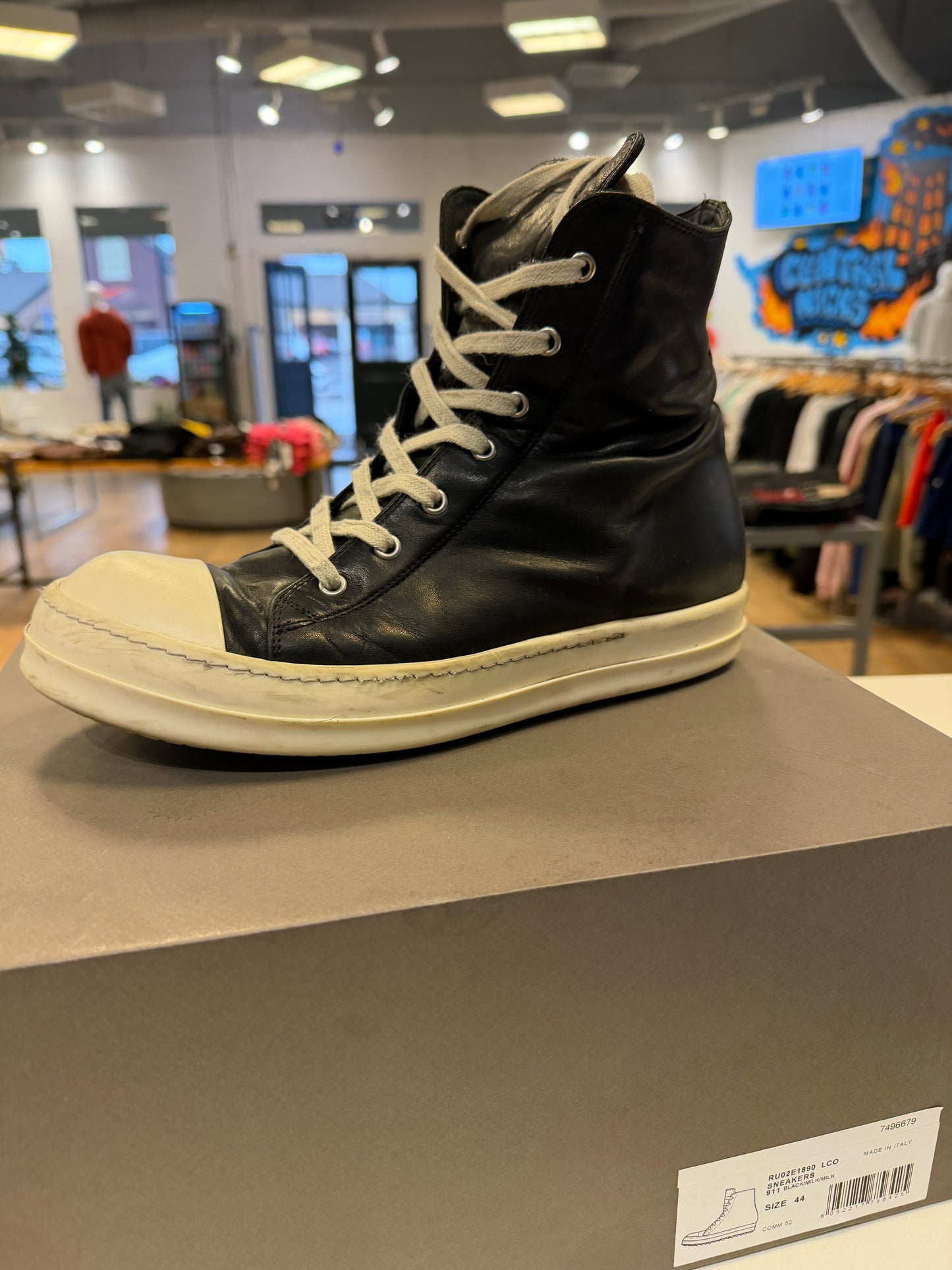 Rick Owens Leather High Tops *USED*
