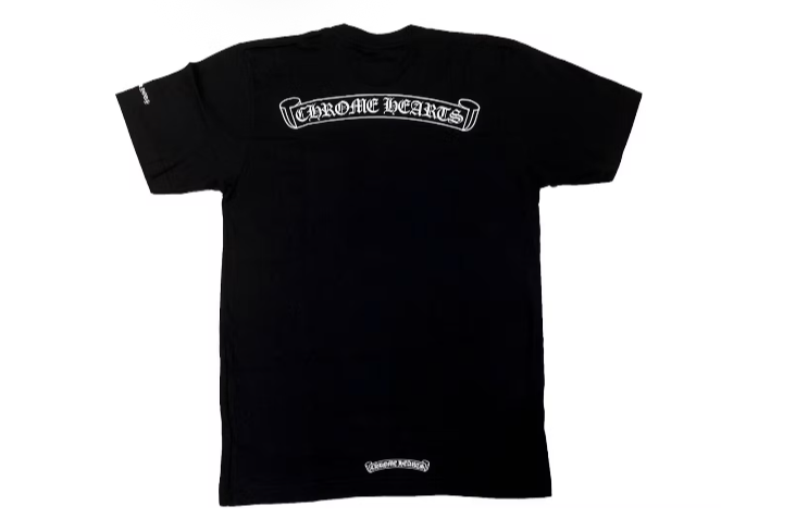 Chrome Hearts Scroll Logo T-Shirt Black