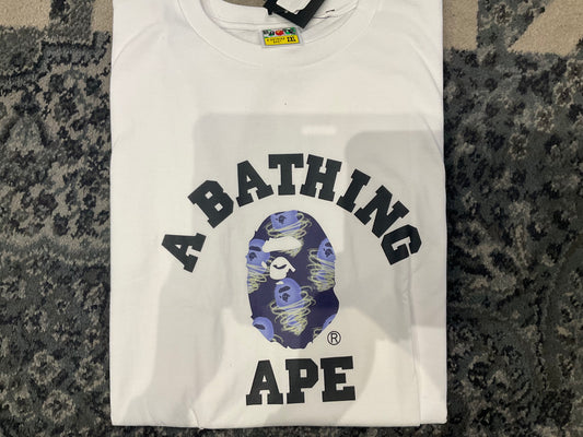 Bape ABC Tornado Purple Tee White