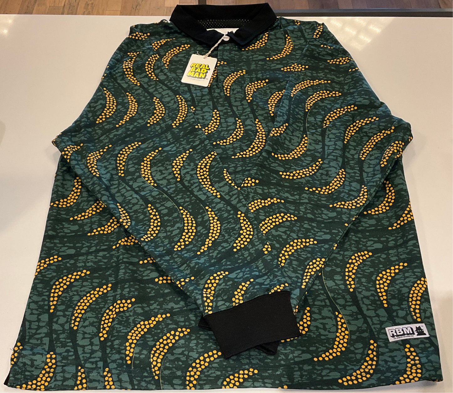 Real Bad Man Oversized Soccer Rugby LongSleeve Jersey Jungle