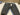 B417 Leather Flare Denim