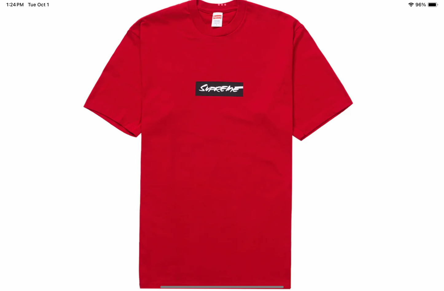 SUPREME FUTURA BOX LOGO TEE RED