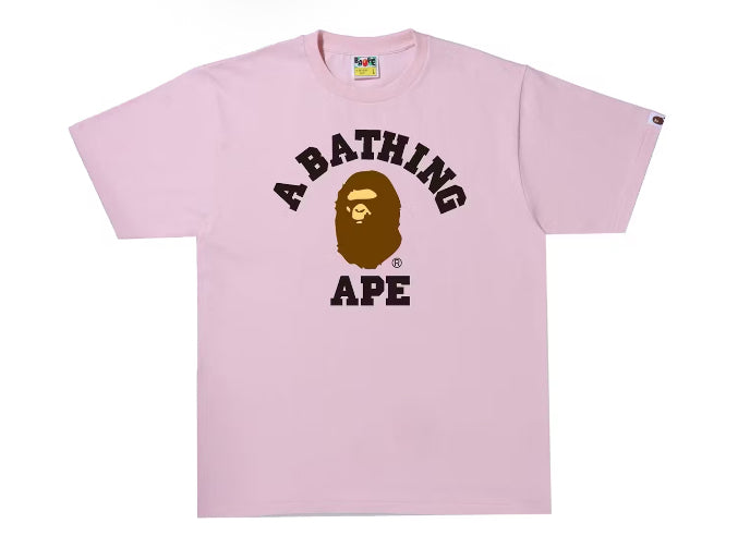 BAPE College Pink Tee