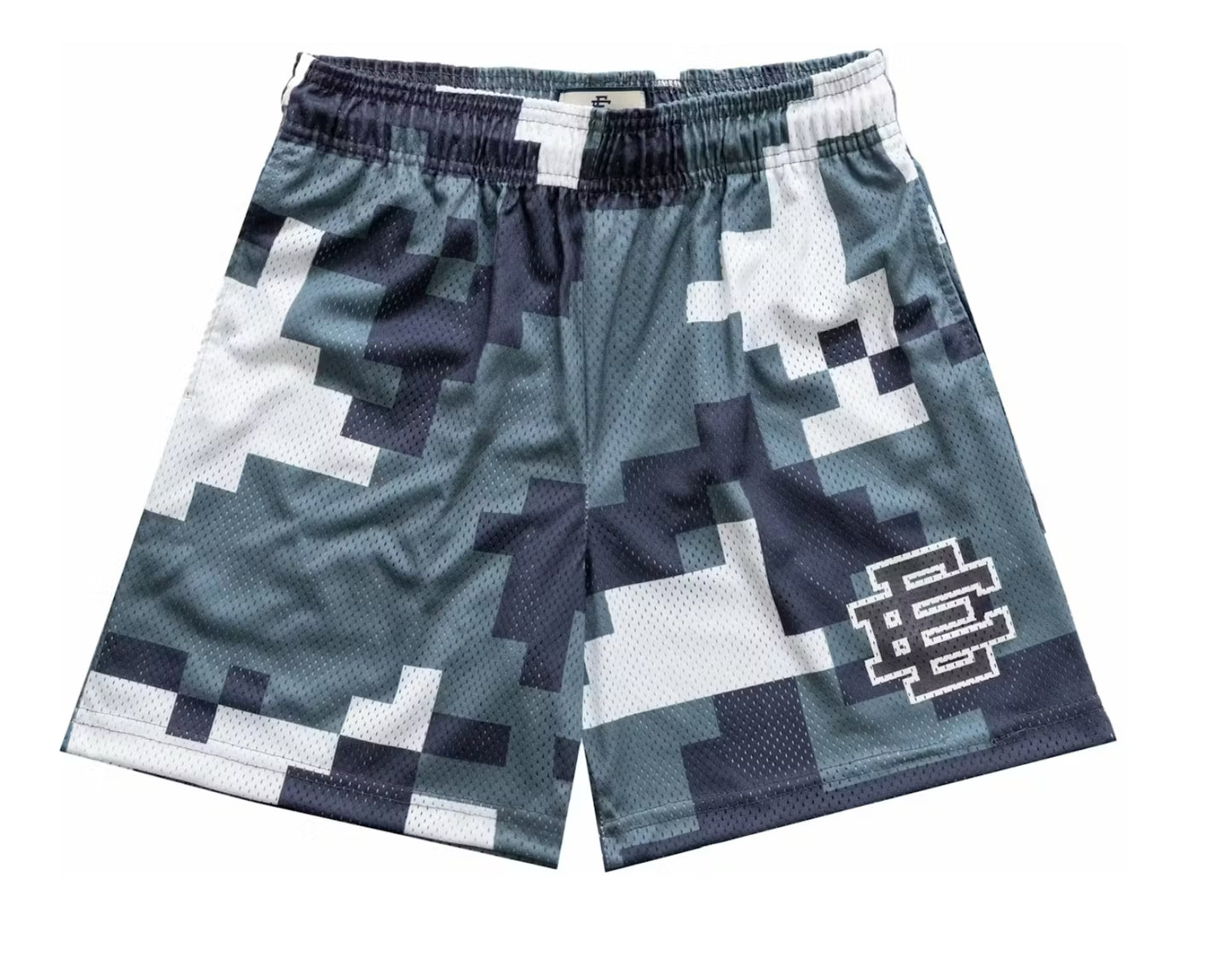 Eric Emanuel Shorts Digi-Camo Mesh-Gray Dark Gray