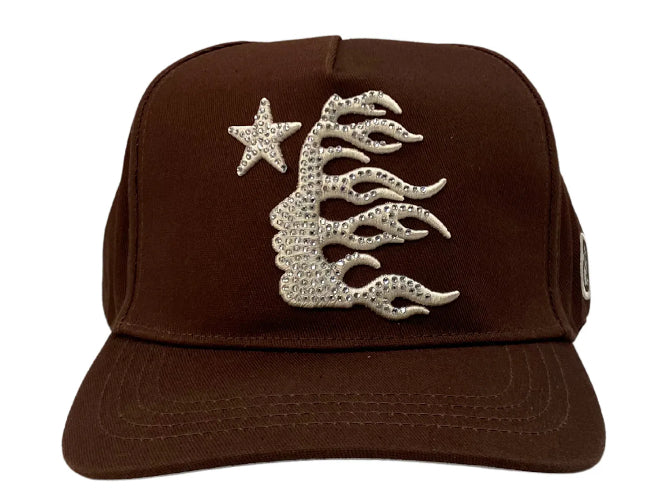 Hellstar OG Rhinestone Hat Brown