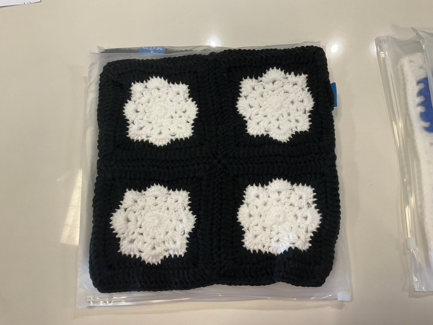 Black Snowflake Crochet Cat Hat