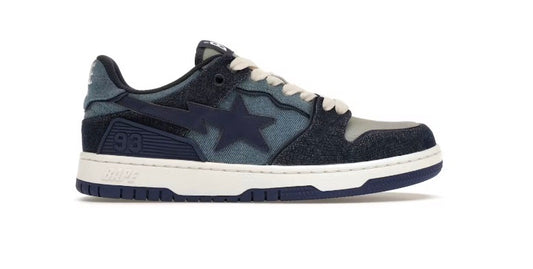 A Bathing Ape BAPE SK8 STA Indigo Denim
