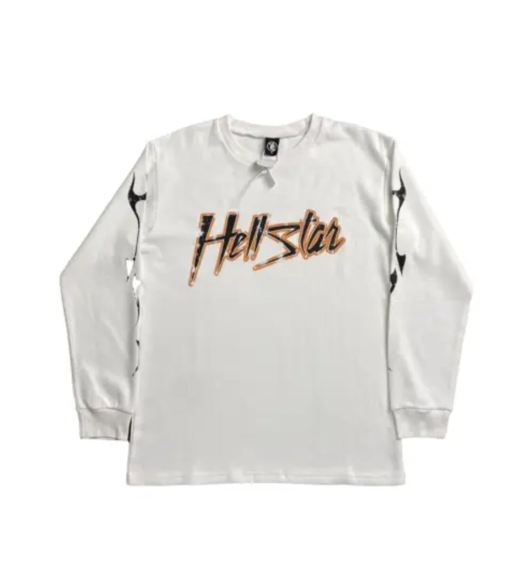 Hellstar Bolt Classic Logo Thermal White