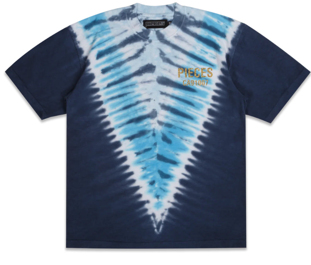 Pieces Tie Dye PCS Tee Shirt Blue