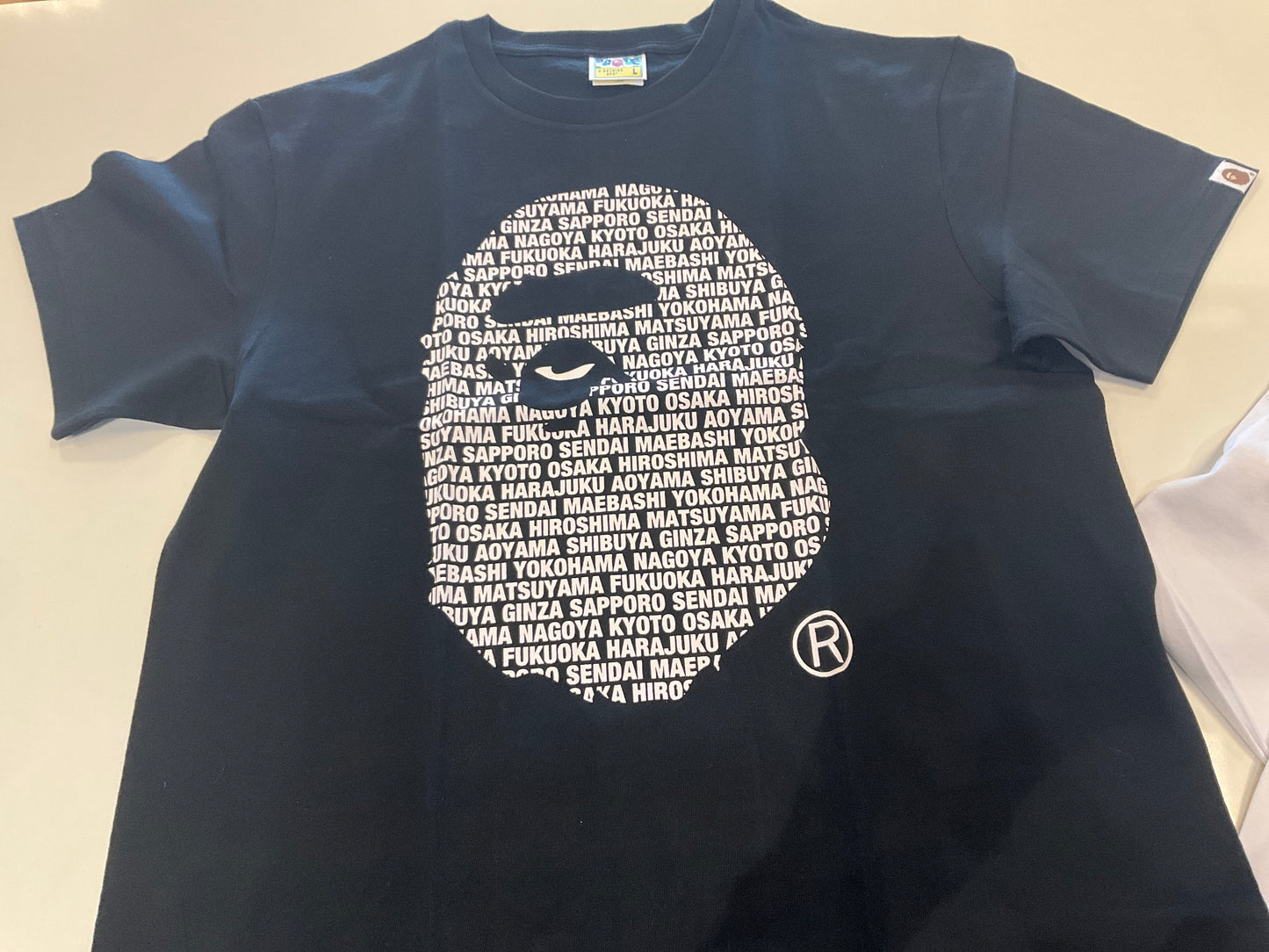 Bape Tee Tokyo Lettering Black