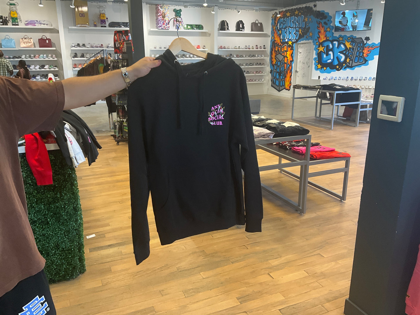Anti Social Social Club Dragon Hoodie Black Pink
