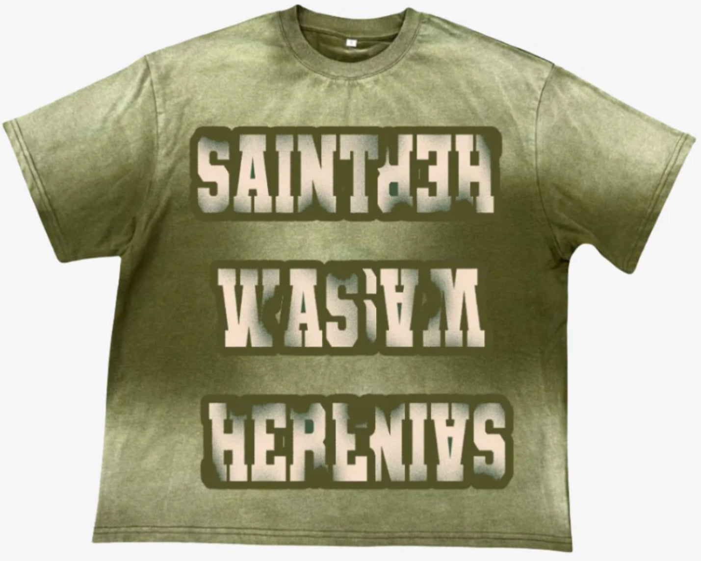 Saint Vanity Was Here Green Tee