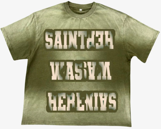 Saint Vanity Was Here Green Tee