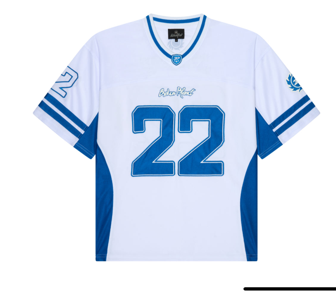 Broken Planet Mesh Football Jersey White