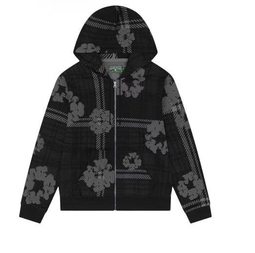 Denim Tears Plaid Cotton Wreath Hoodie