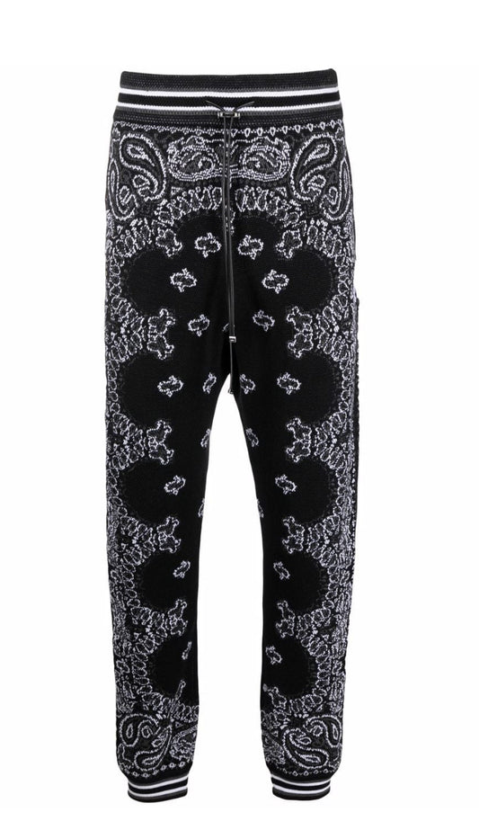 Amiri Bandana B-Ball Black Sweatpants