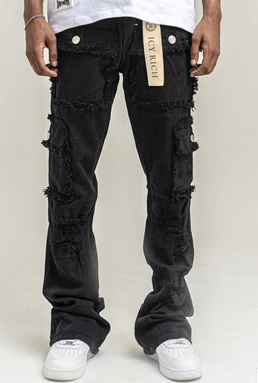 ICY RICH Marvel Black Jean
