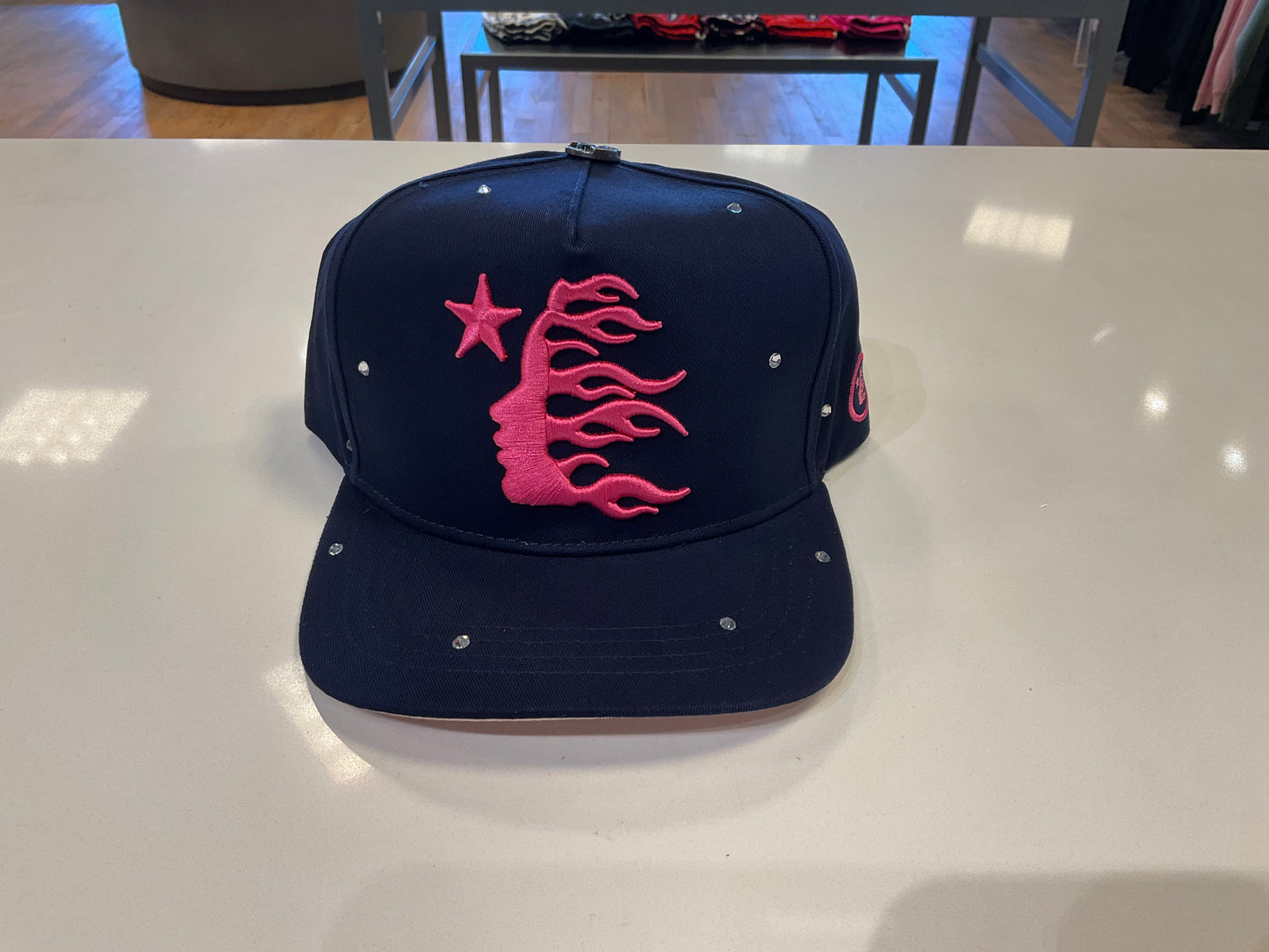Hellstar Navy Blue Rhinestone Hat