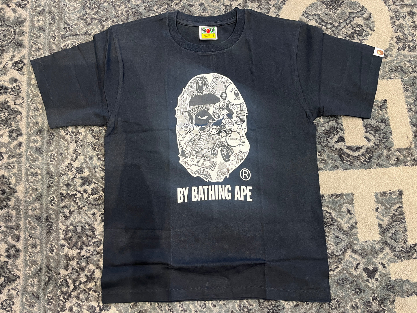 BAPE Graffiti Big Ape Tee Black
