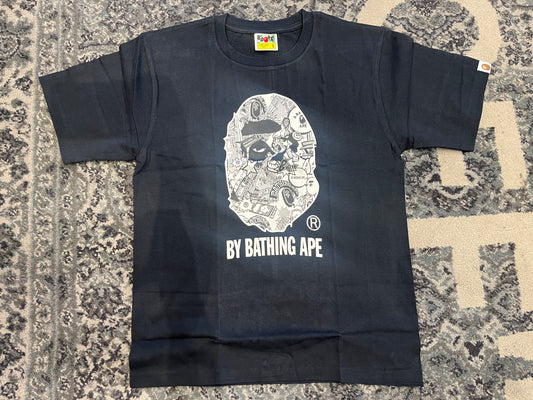 BAPE Graffiti Big Ape Tee Black