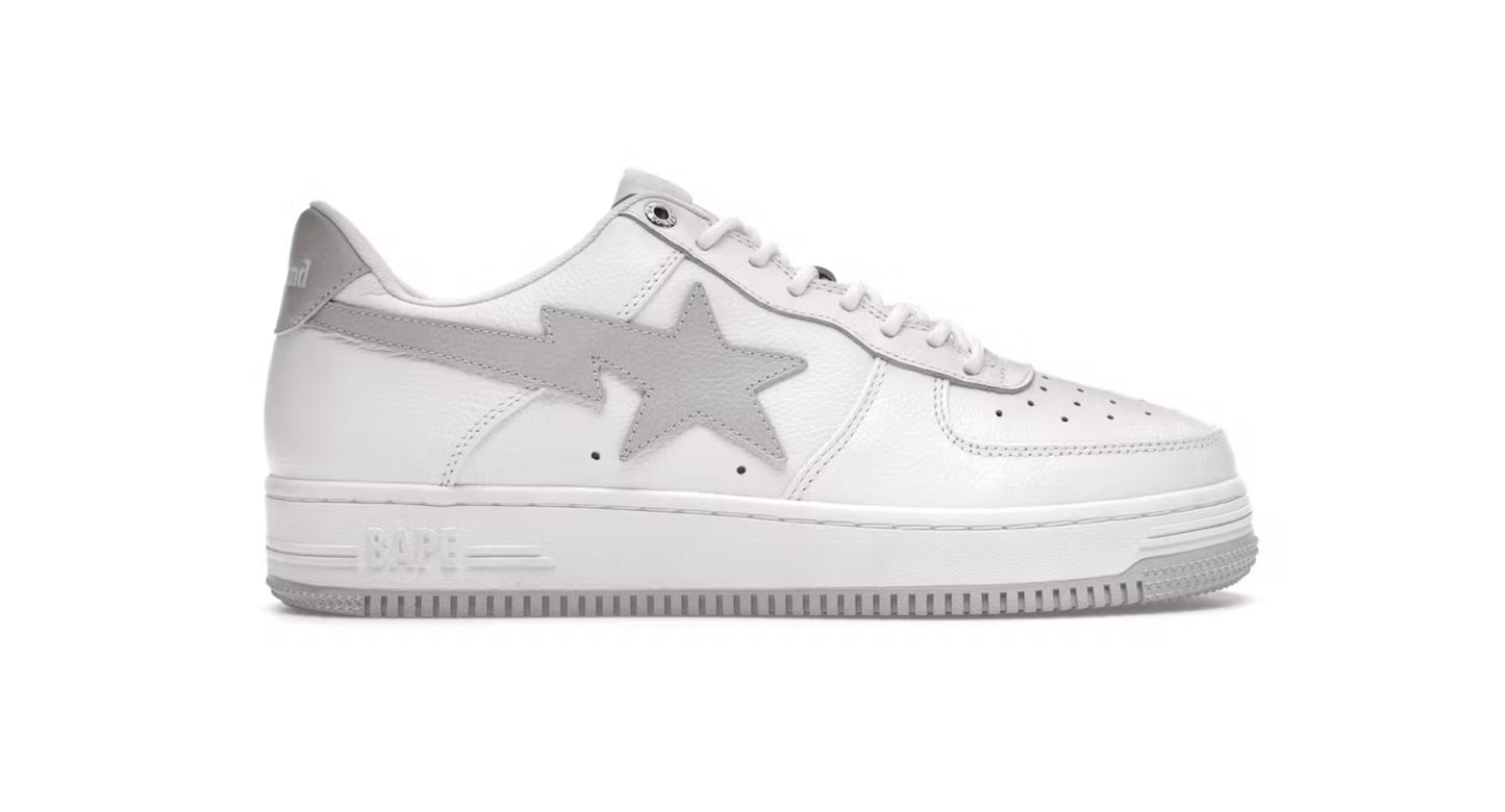 A Bathing Ape Bape Sta White & Grey