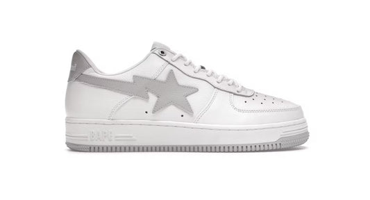 A Bathing Ape Bape Sta White & Grey