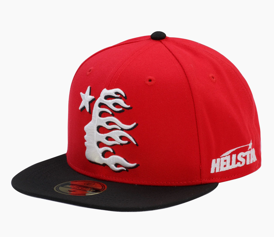 Hellstar Fitted Hat Red/Black