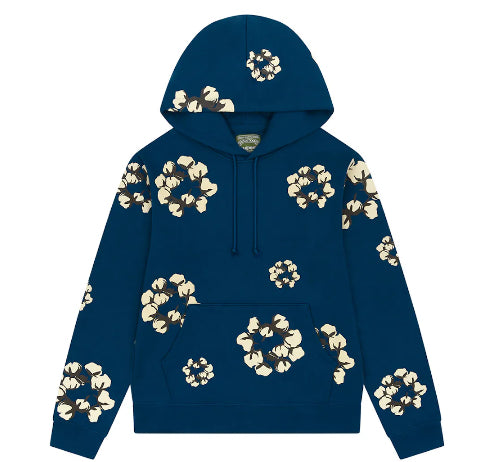 Denim Tears x CPFM Cactus Tears Wreath Hoodie Navy