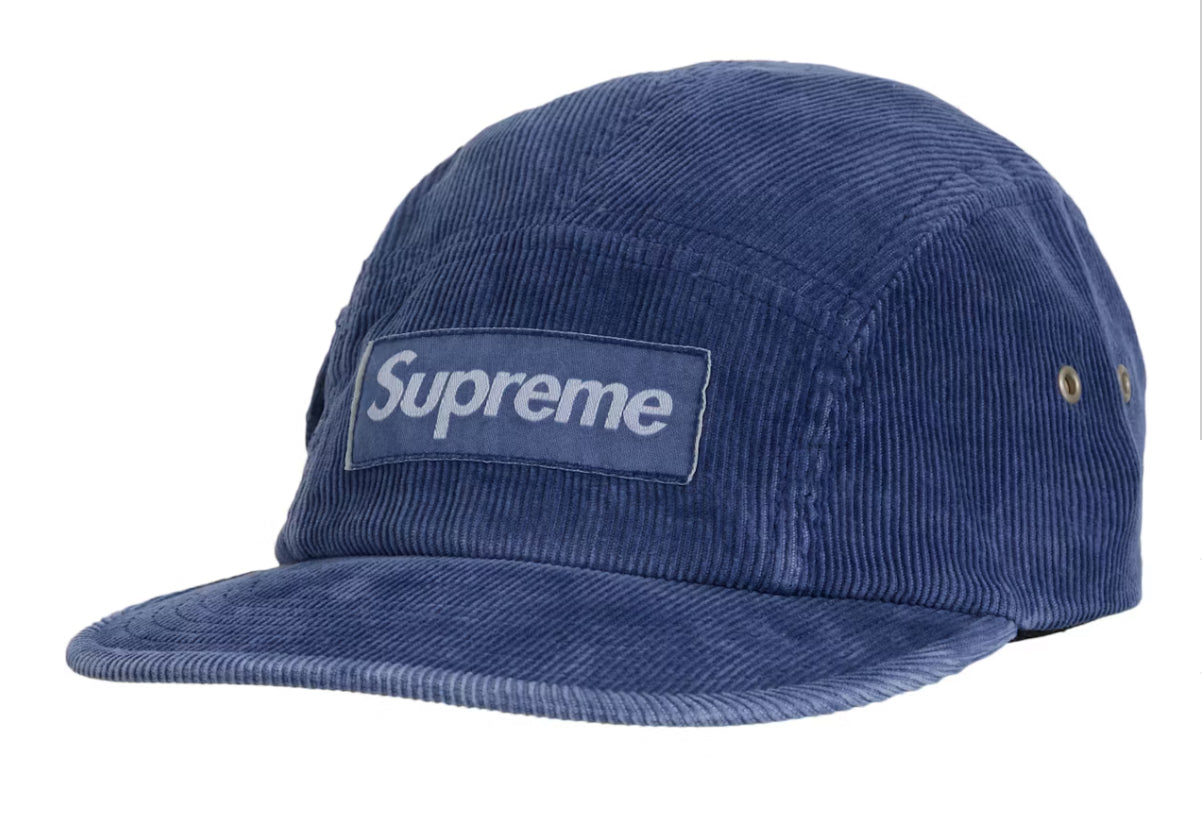 Supreme Corduroy Pocket Camp Cap(Blue)