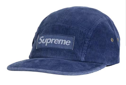Supreme Corduroy Pocket Camp Cap(Blue)