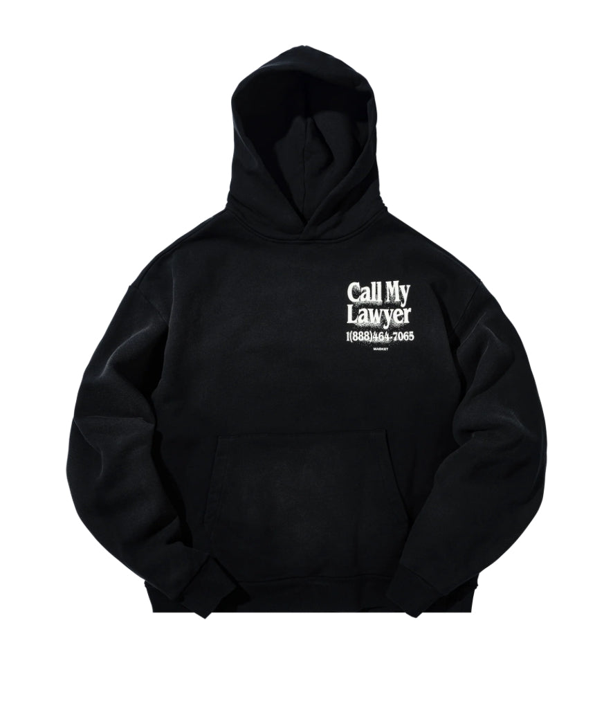 Market Call My Lawyer 3D Hoodie Black