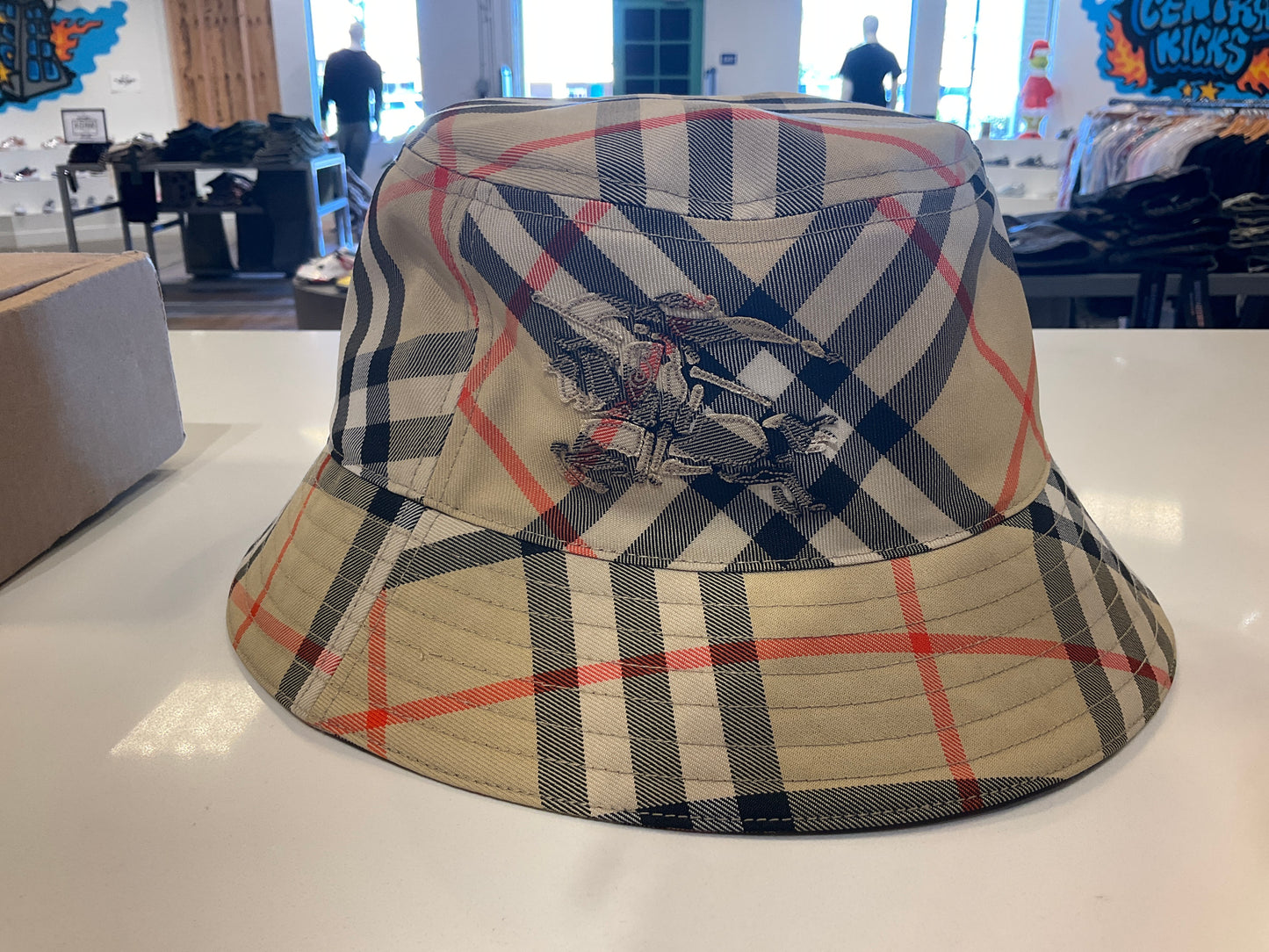 Burberry Bucket Hat Light Plaid