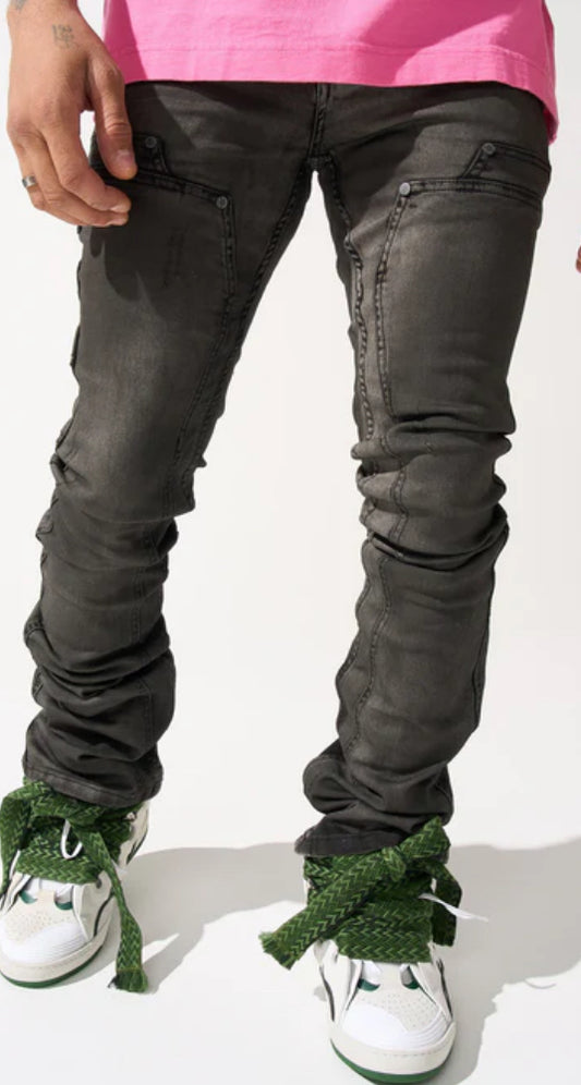 “Rain” Serenede Stacked Jeans