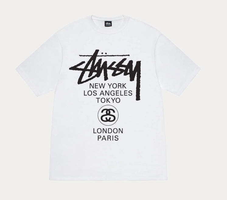 Stussy World Tour Tee White