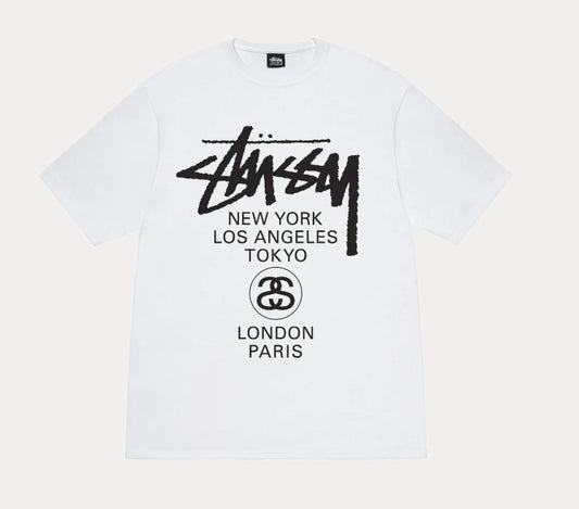 Stussy World Tour Tee White
